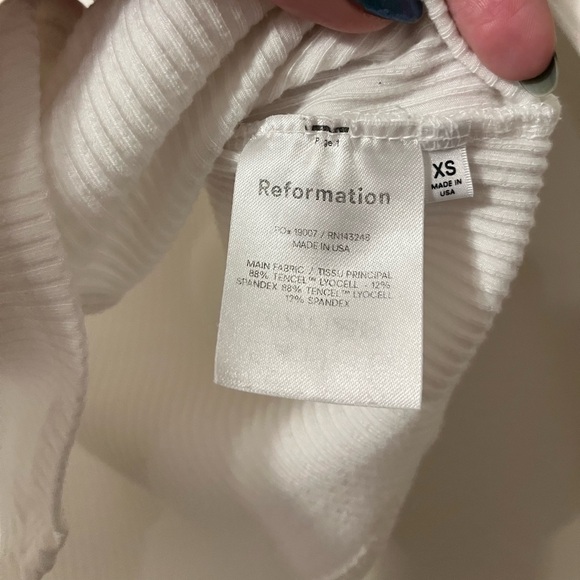 Reformation Virgil Ribbed Long Sleeve Top - Picture 4 of 5